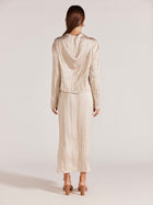Roma Midi Skirt Oyster