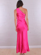 Tully One Shoulder Dress Fuchsia