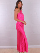 Tully One Shoulder Dress Fuchsia