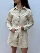 Elina Denim Mini Ivory