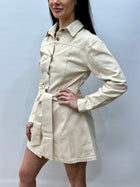 Elina Denim Mini Ivory