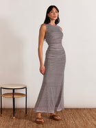 Aventi Mesh Maxi Dress