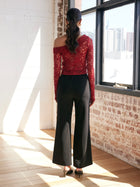 Jaxon Lace Top - Wine