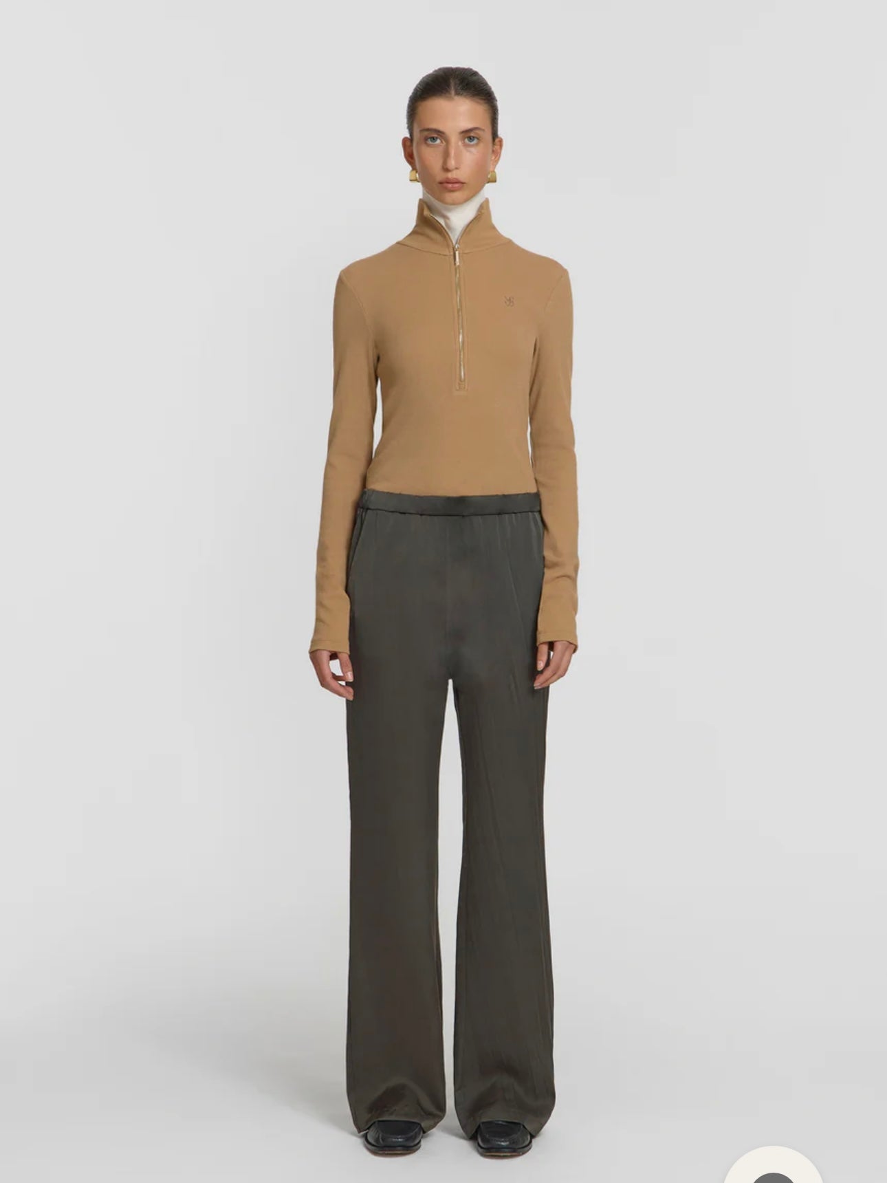 V&W Rib Turtleneck - Camel