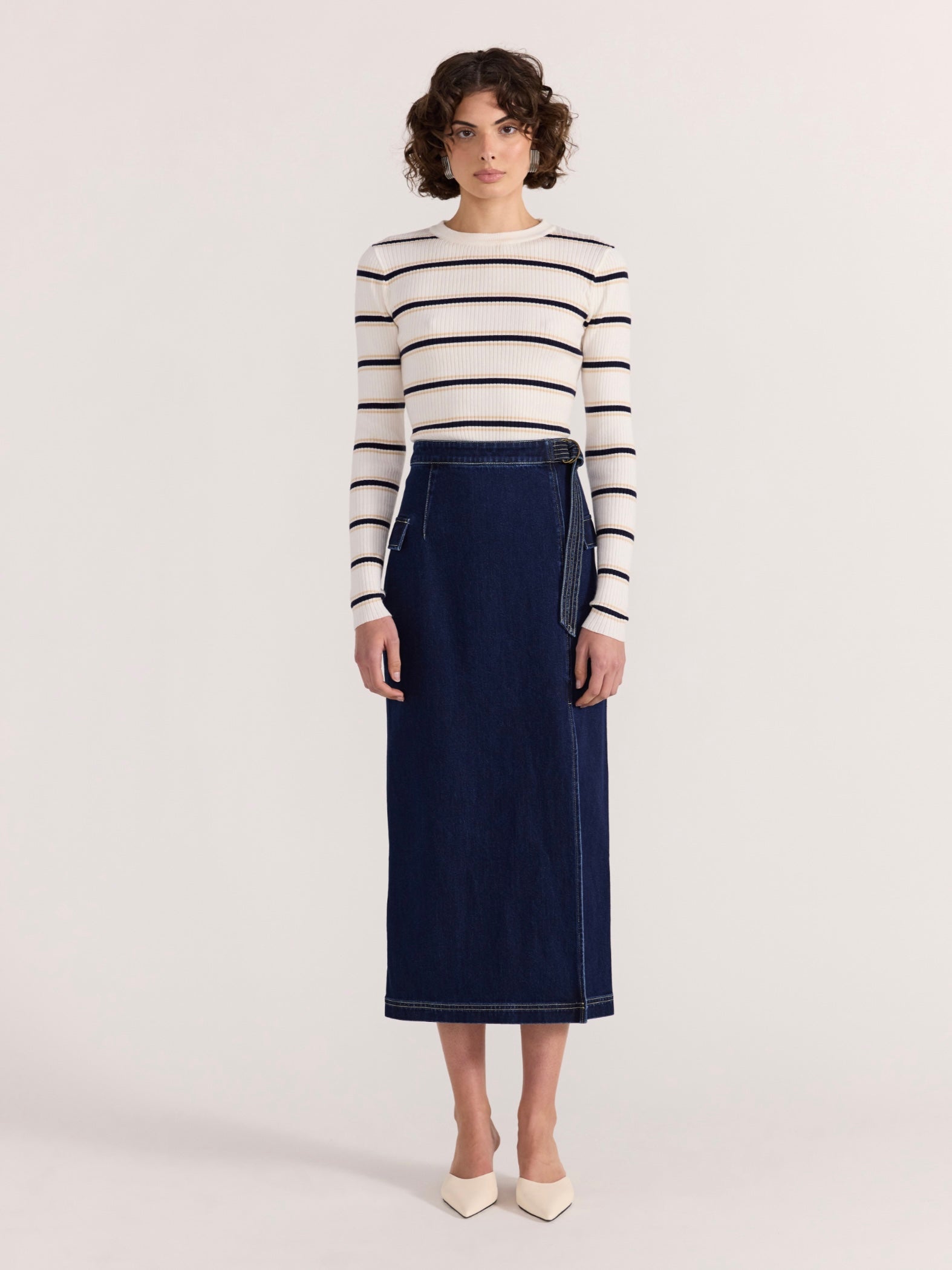 Camille Stripe Knit Top
