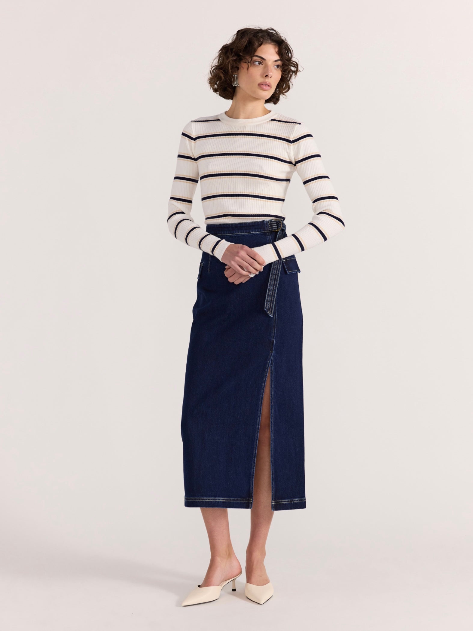 Camille Stripe Knit Top