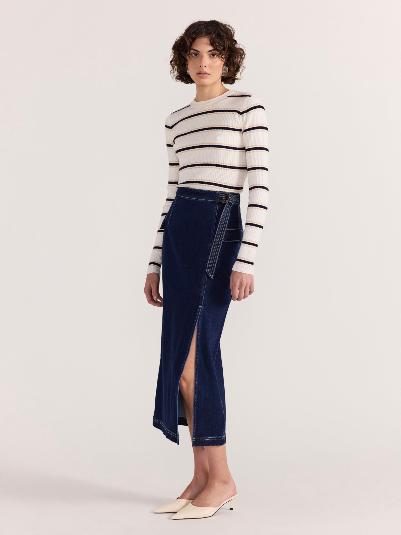 Camille Stripe Knit Top