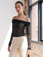 Jaxon Lace Top - Black