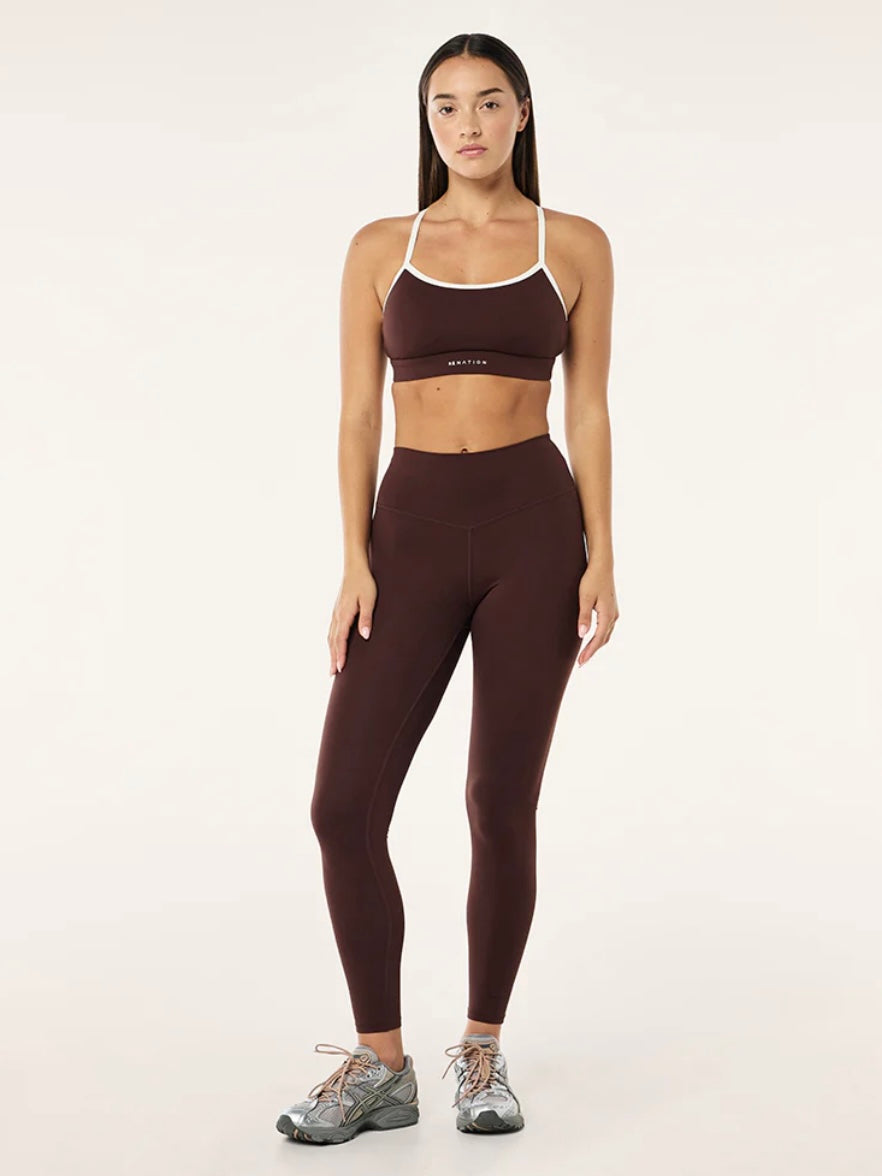 Signature legging - Mahogany/Whisper
