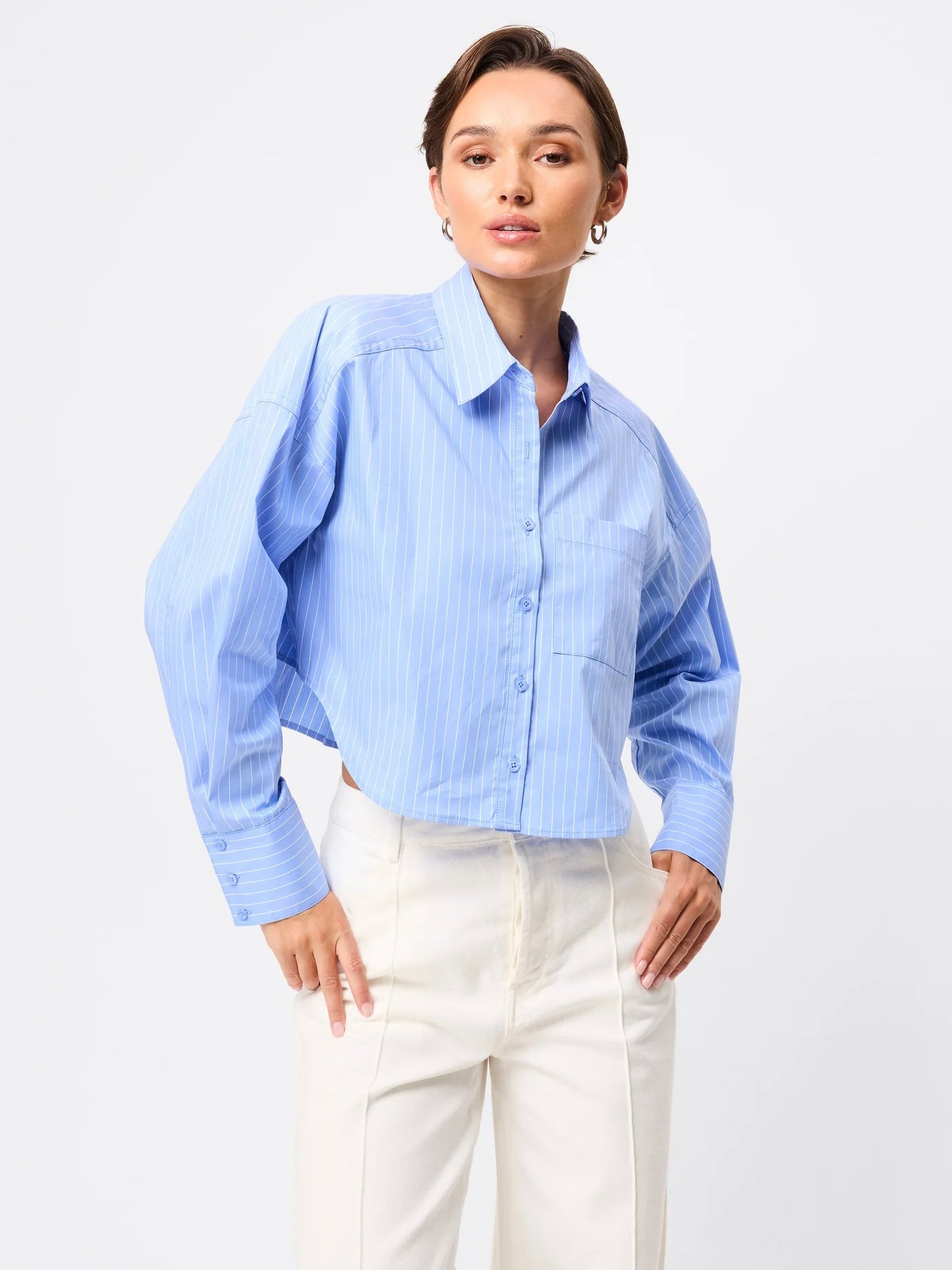 Repeat After Me Cropped Shirt