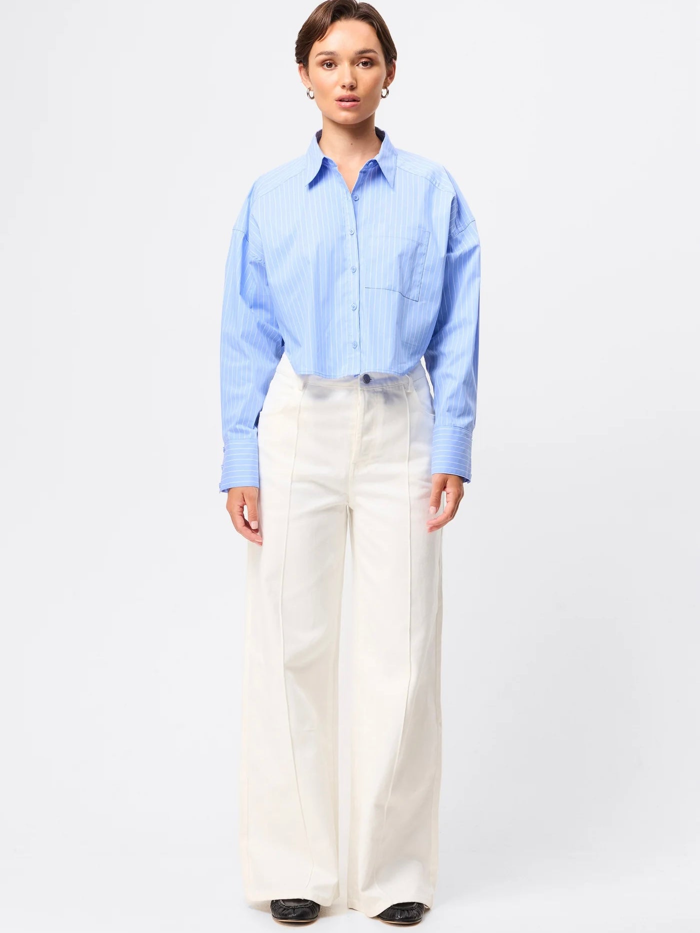 Repeat After Me Cropped Shirt