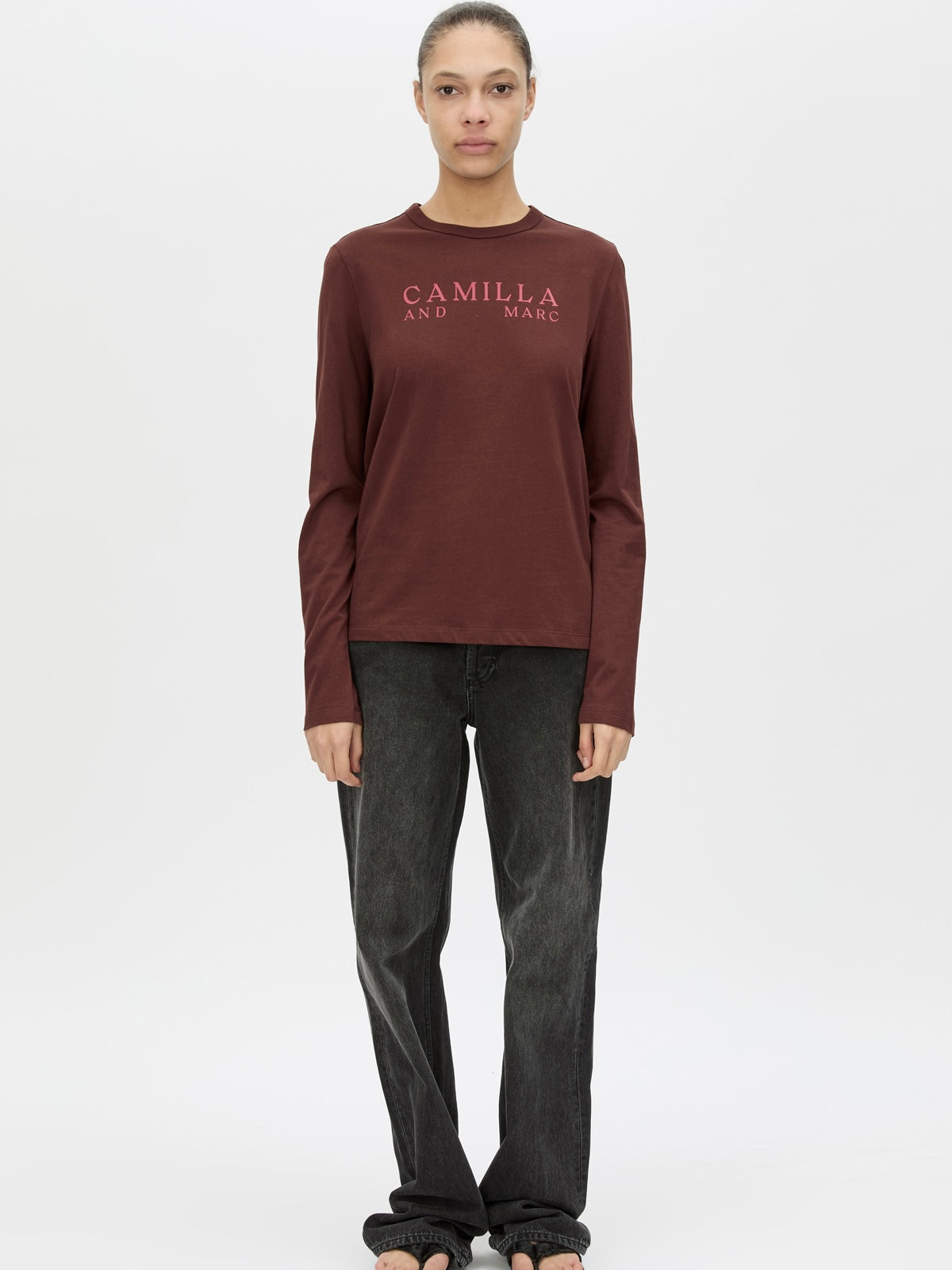 Era Long Sleeve Graphic Tee - Burgundy