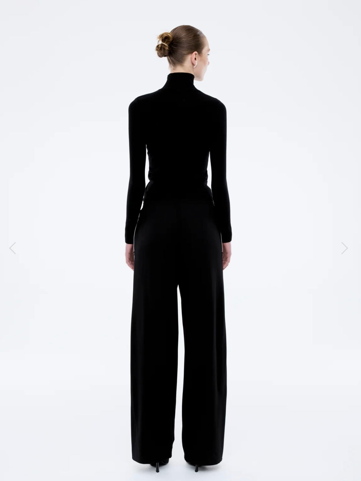 Valentina Stripe Pant - Black