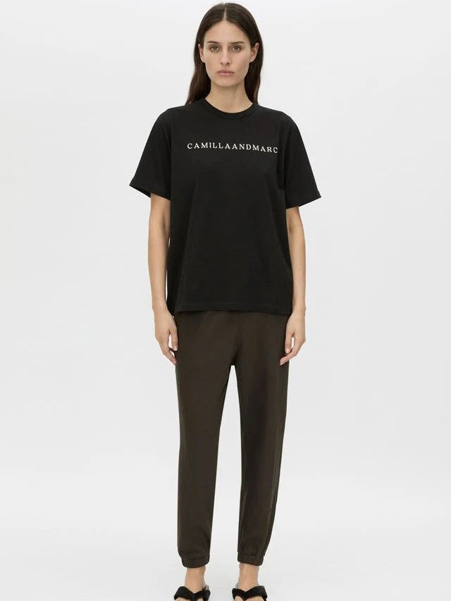Capella Oversized Logo Tee - Black