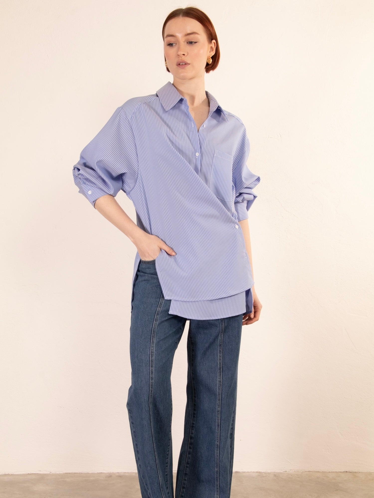 Mika Shirt - Blue Stripe
