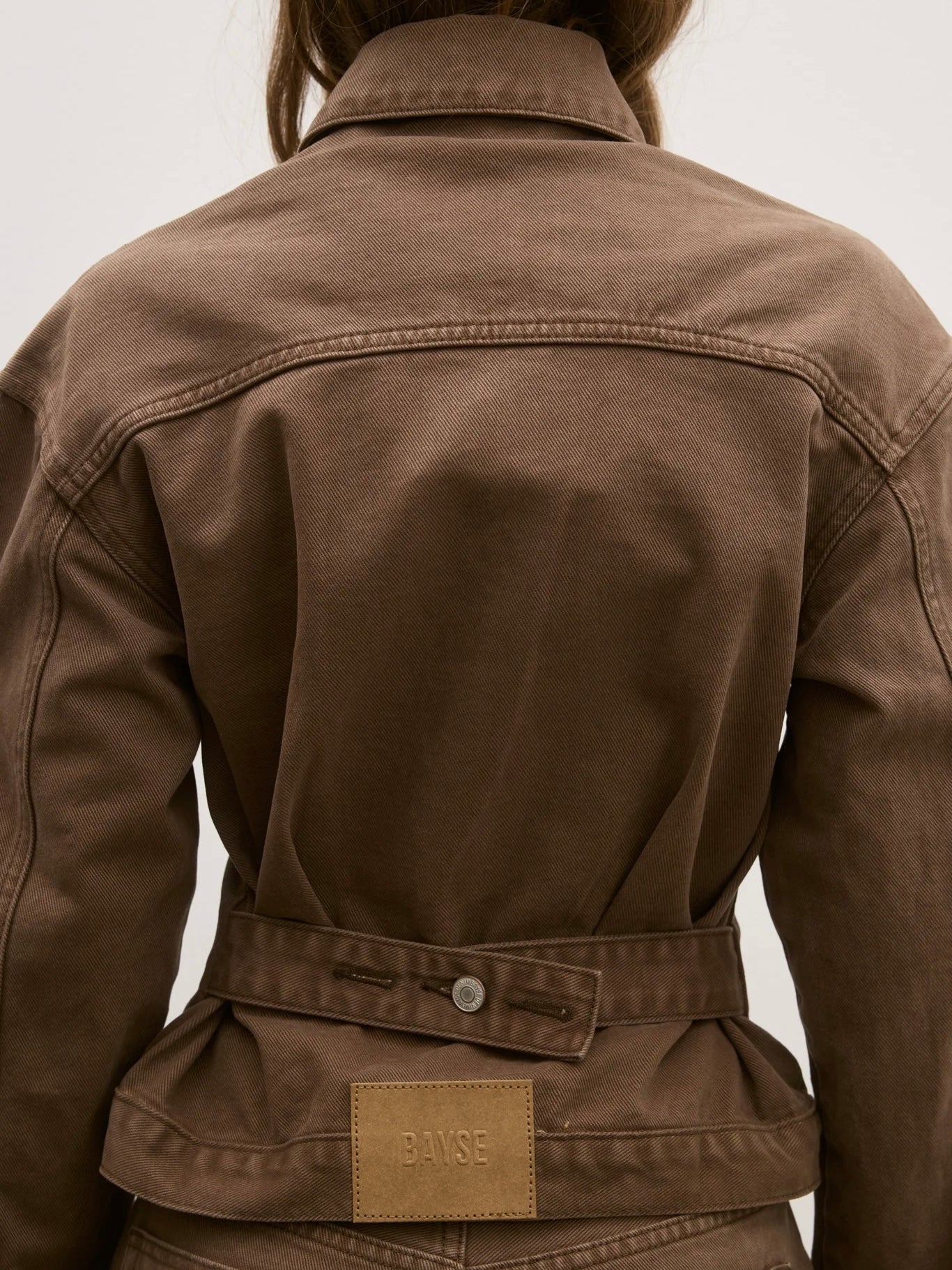 Violet Denim Jacket - Chocolate