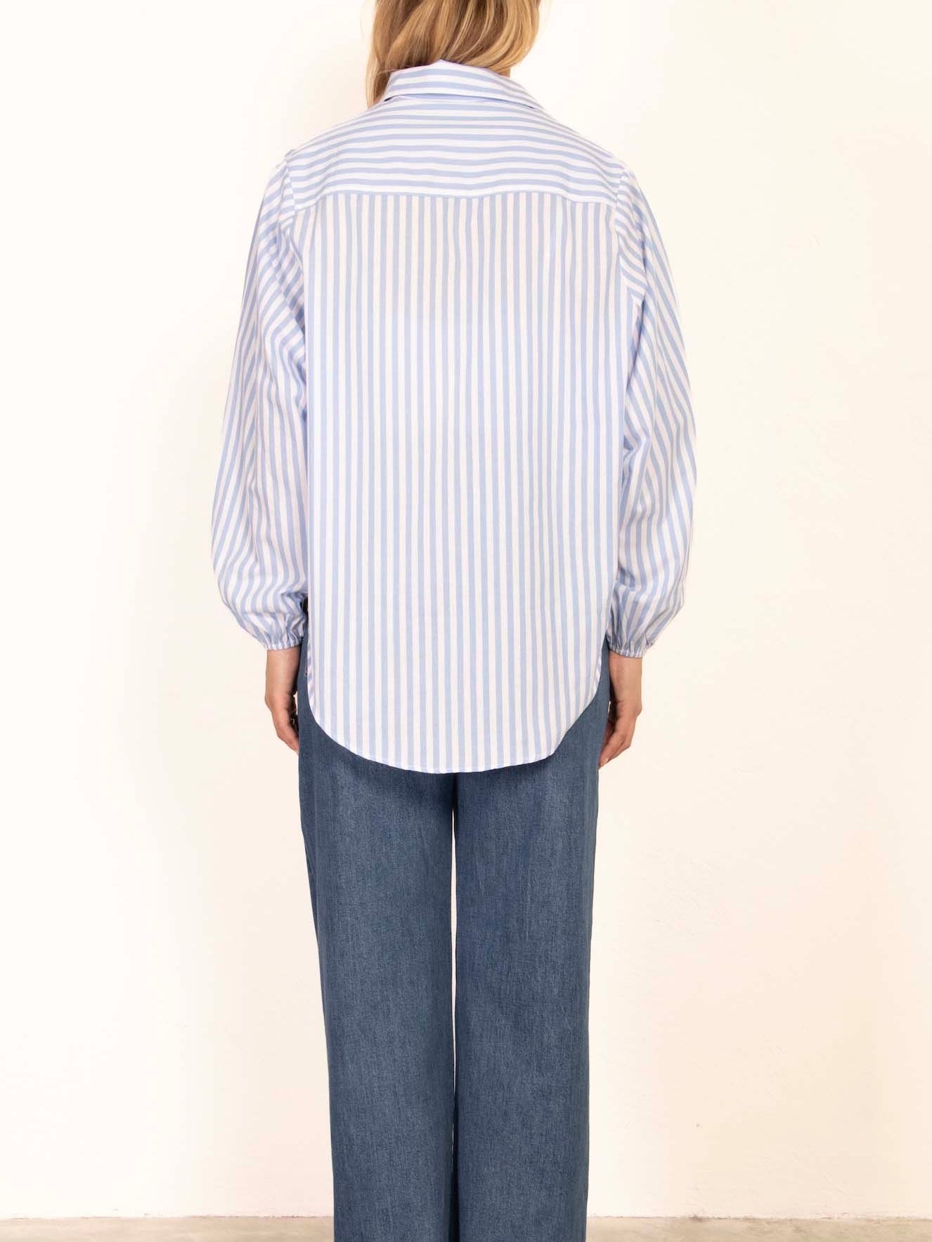 Mia Shirt - Blue Stripe