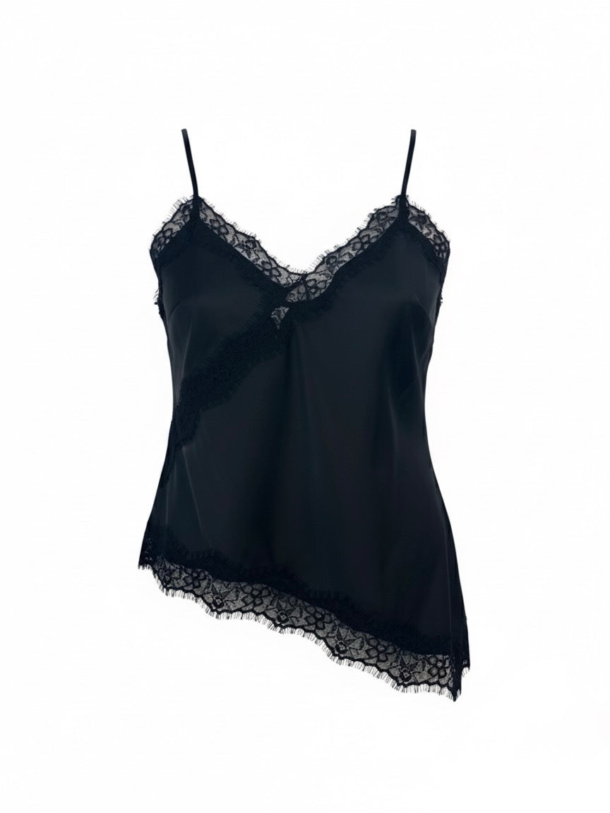 Olive Lace Camisole - Black