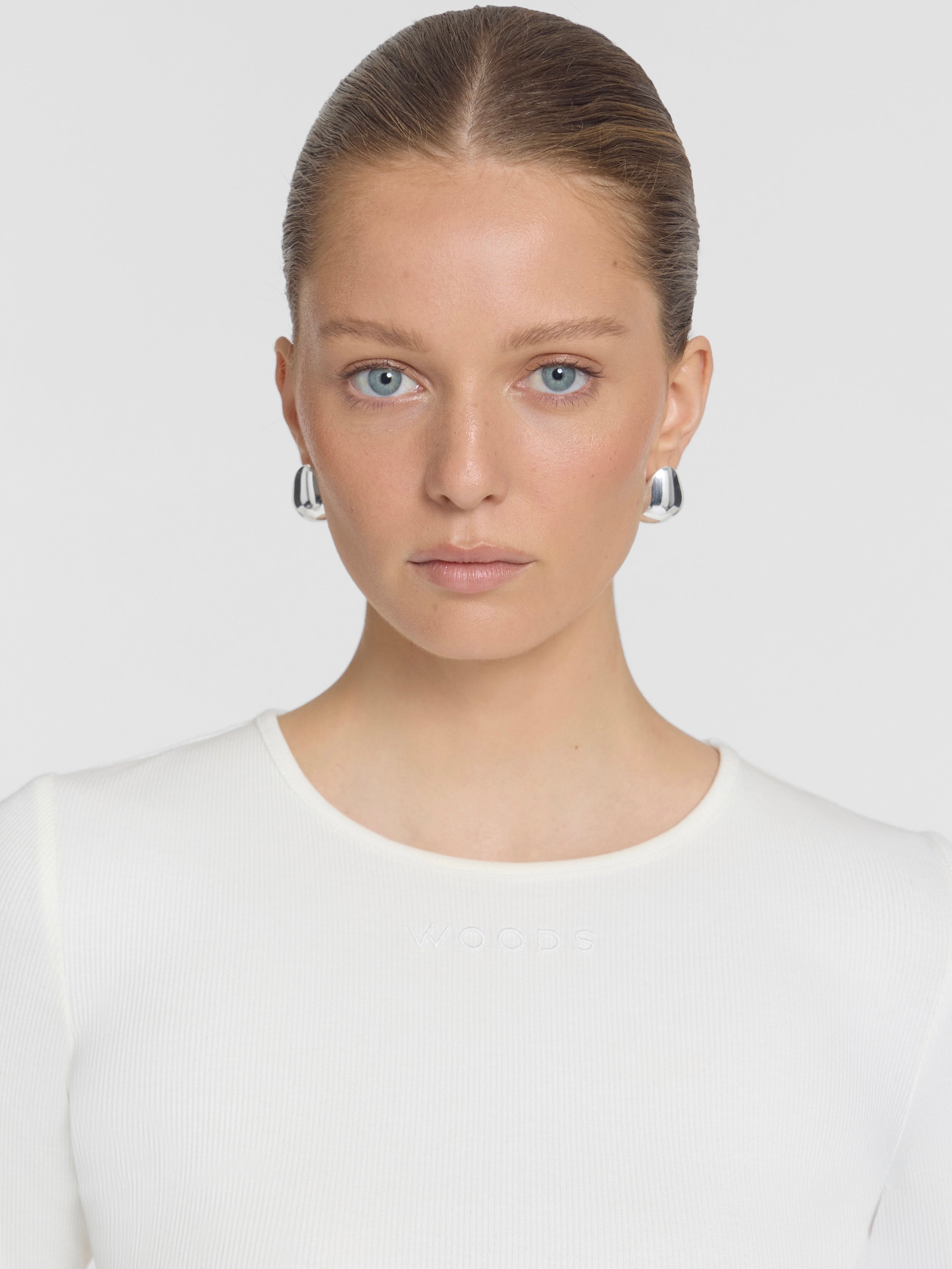Woods Rib LS Tee - Ivory