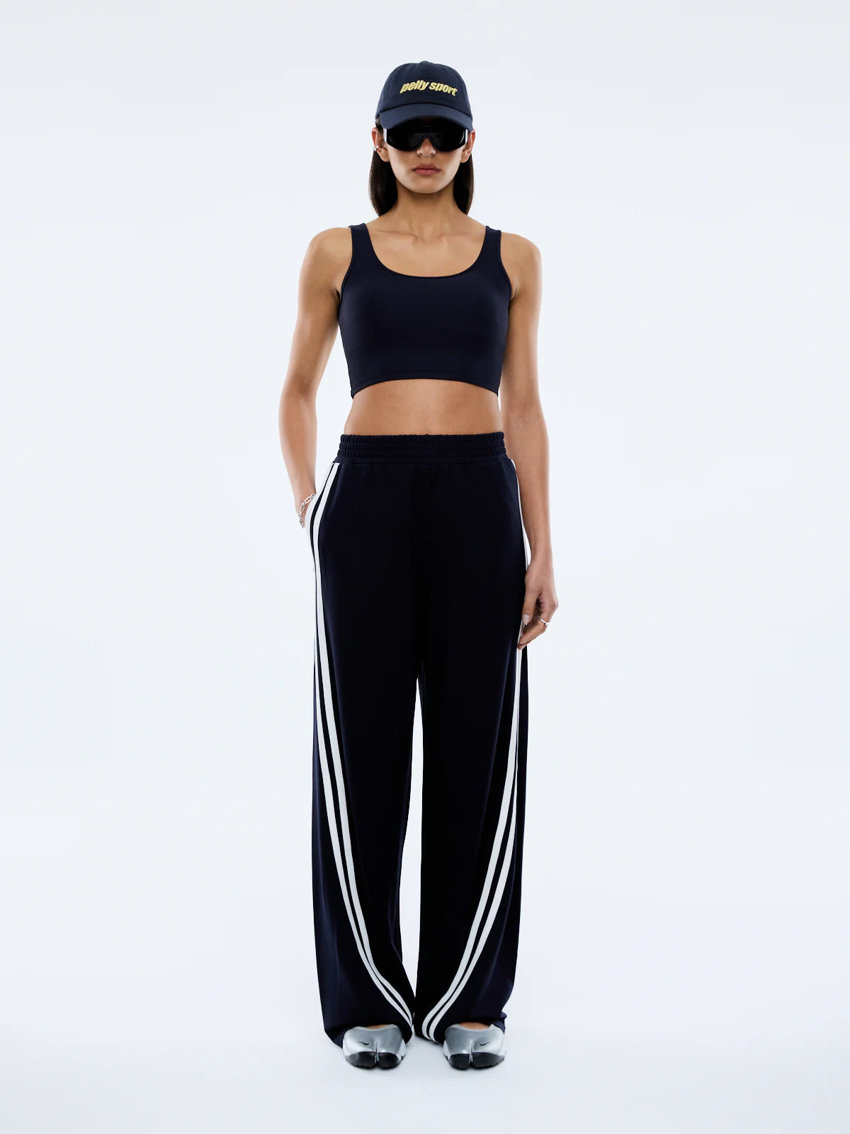Valentina Stripe Pant - Navy