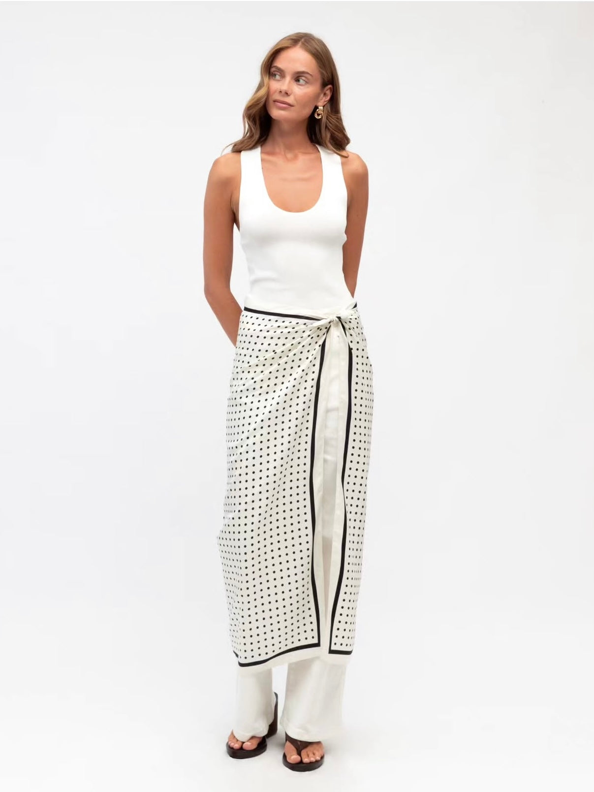 Nora Scarf - Black / White