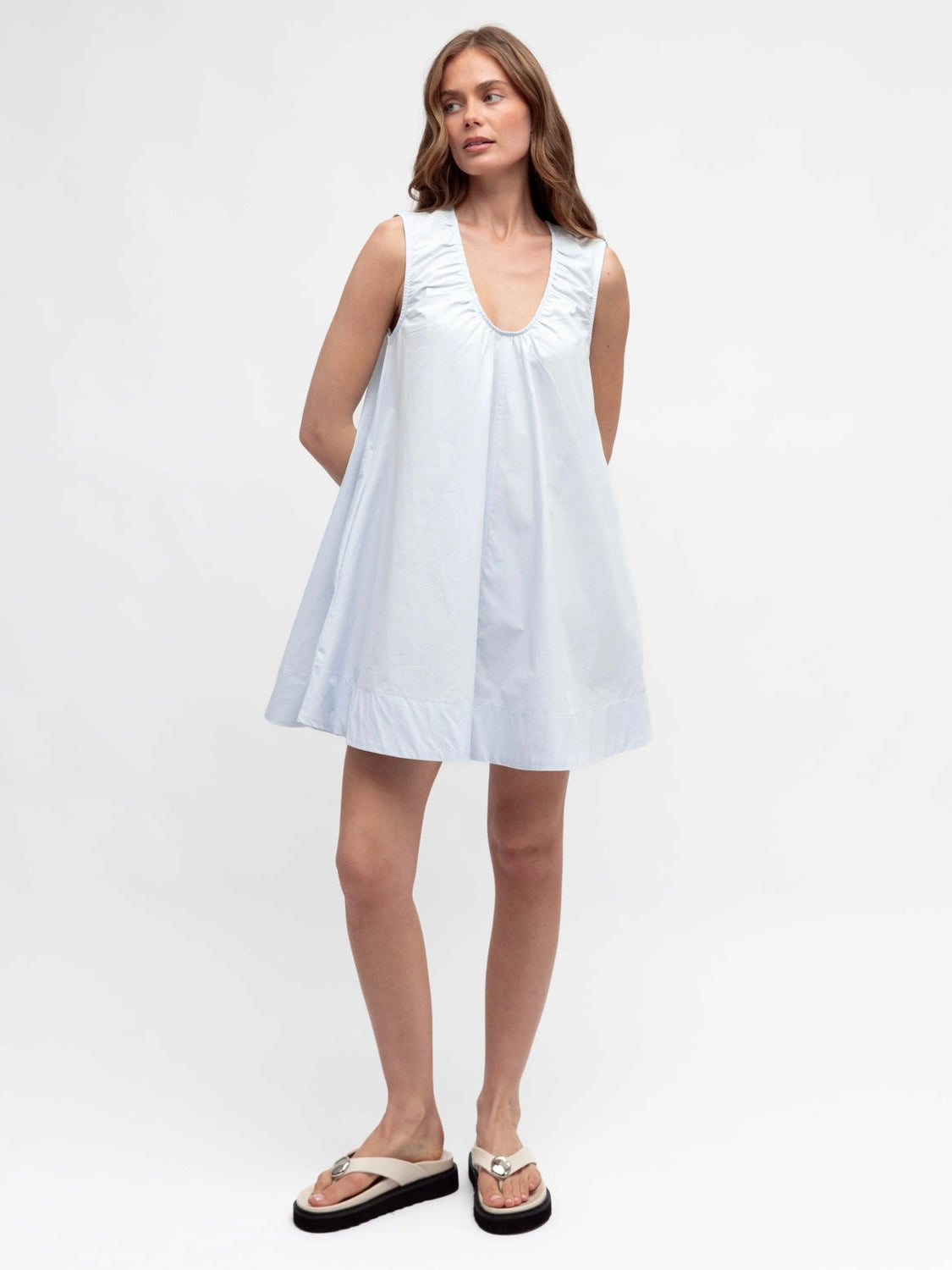 Clara Mini Dress - Blue