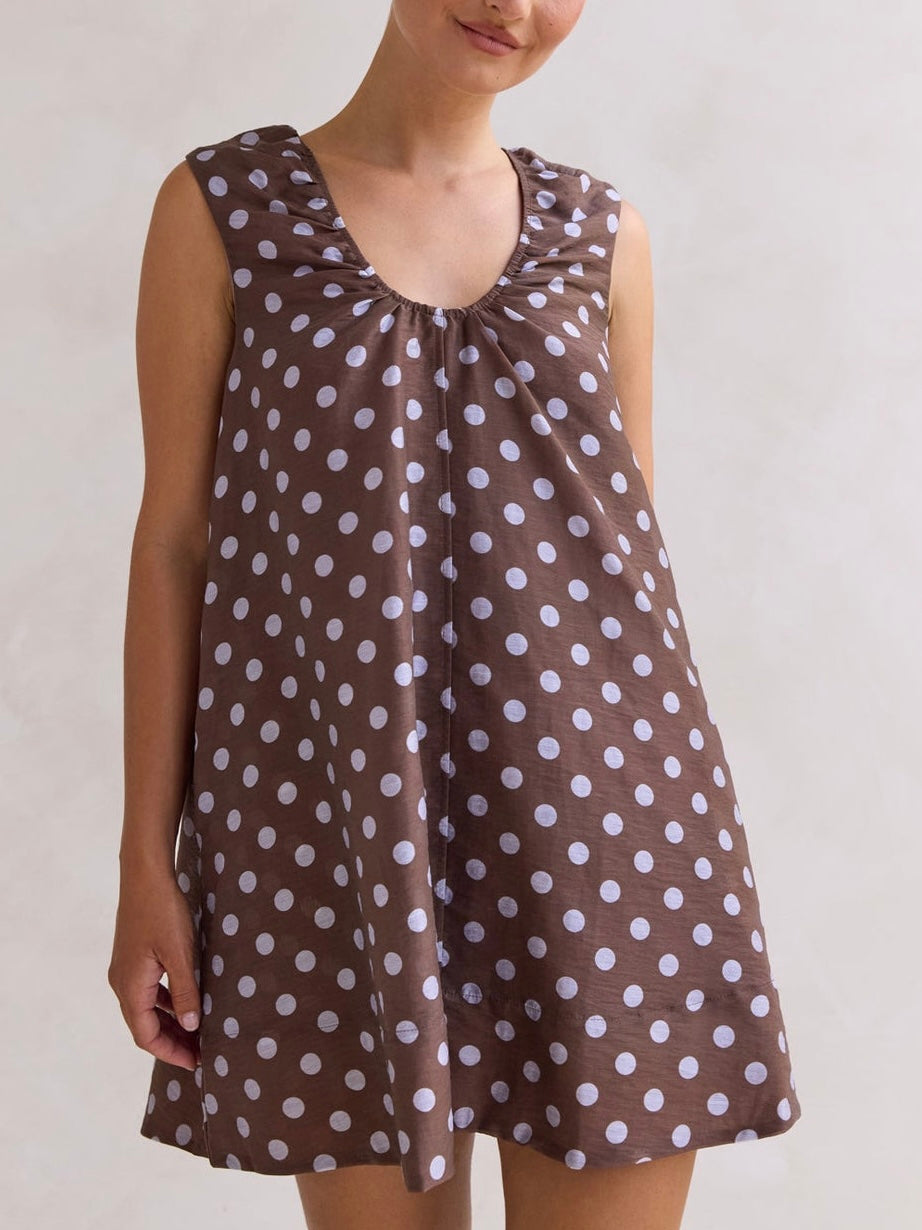 Clara Spot Mini Dress