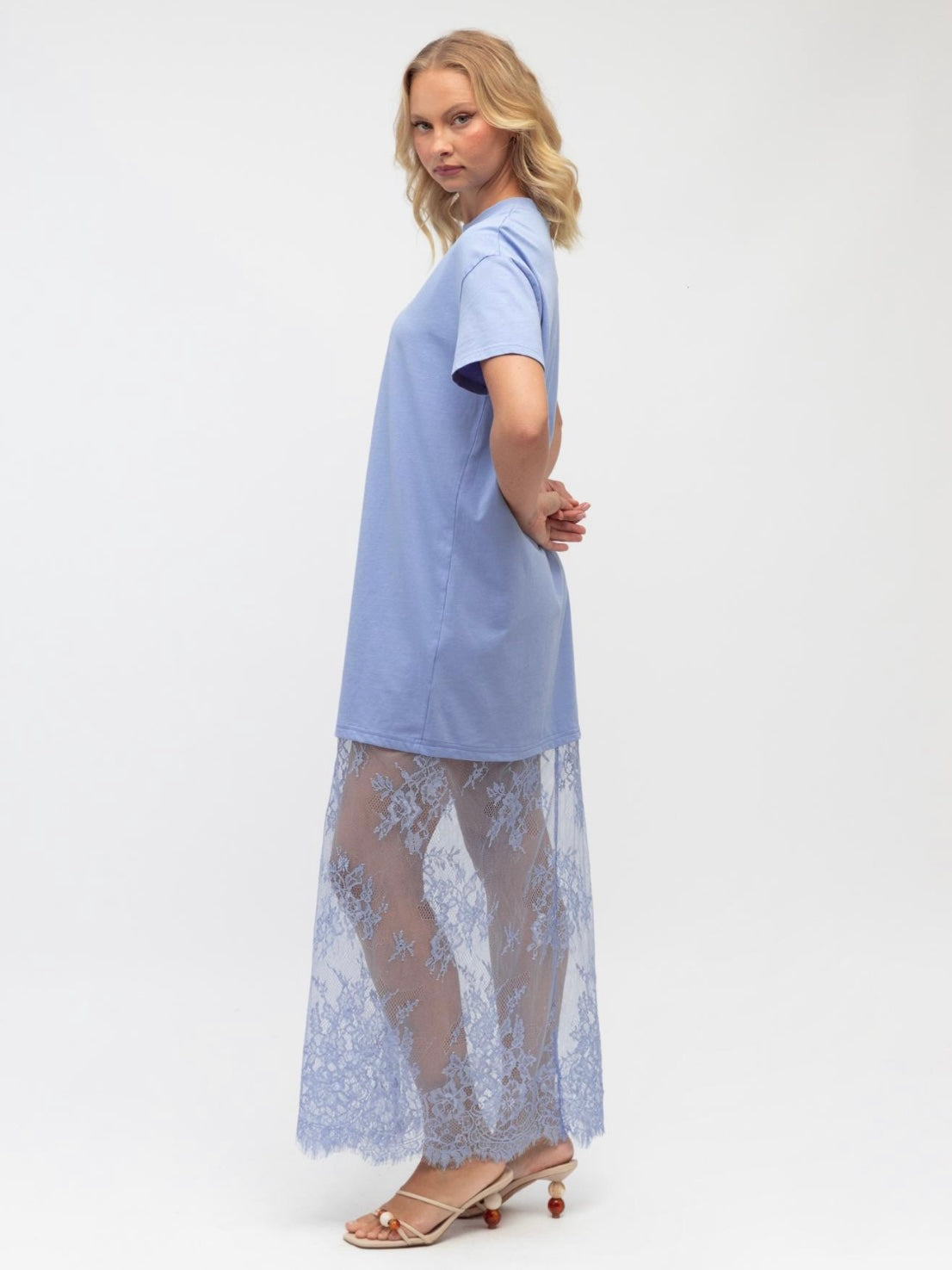 Anika Lace Dress - Blue