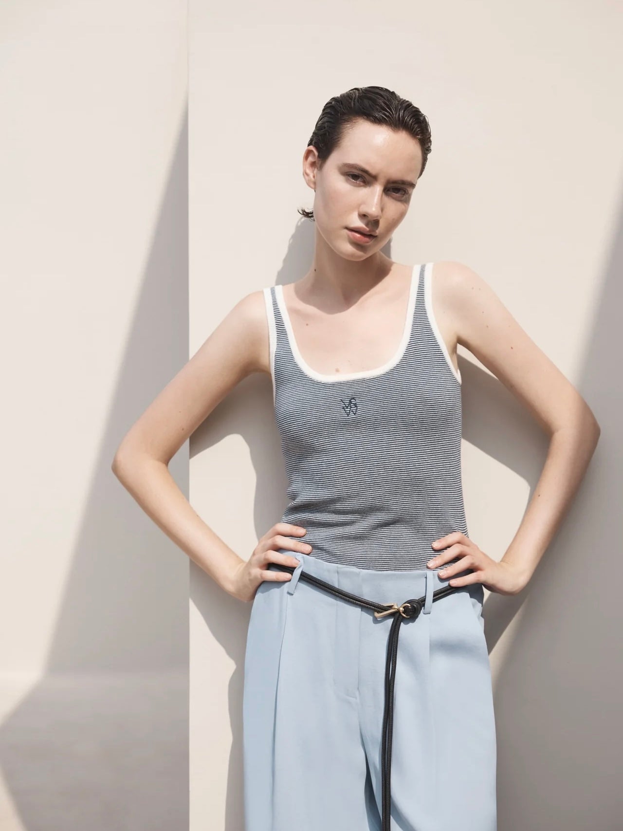 Chronicle Tank - Navy Stripe