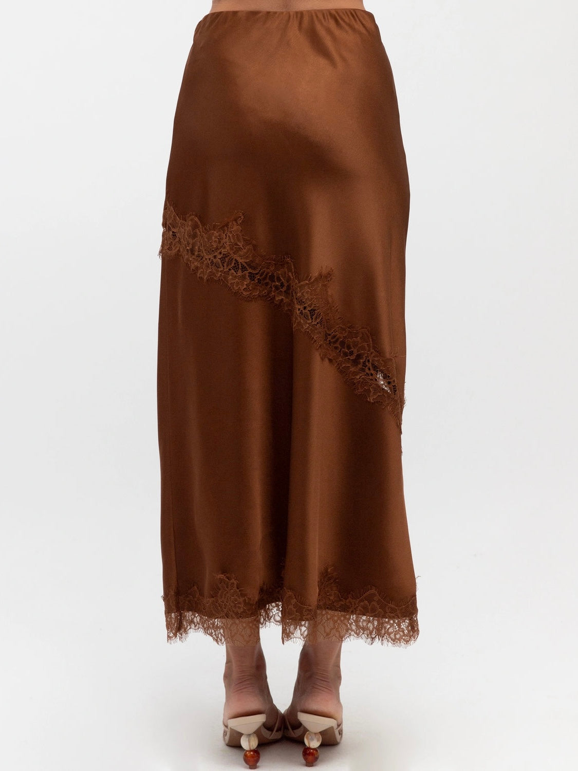 Sarah Lace Skirt - Chocolate
