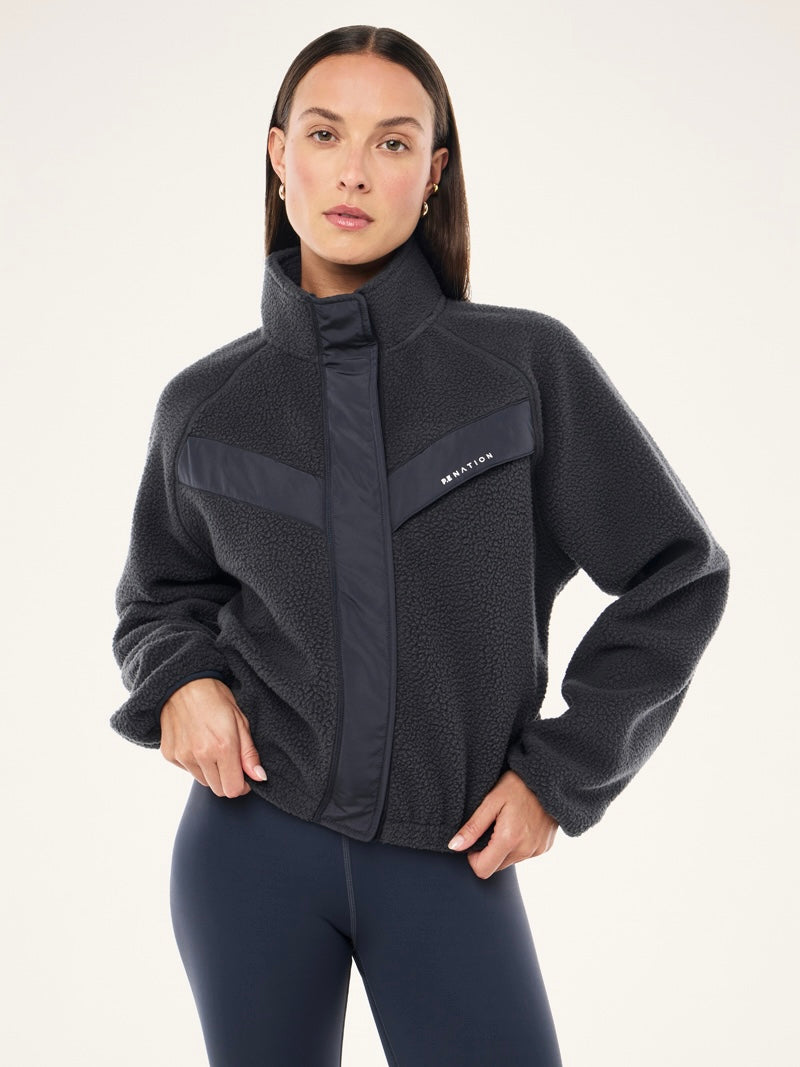 Shelter Sherpa Jacket -Marine Blue