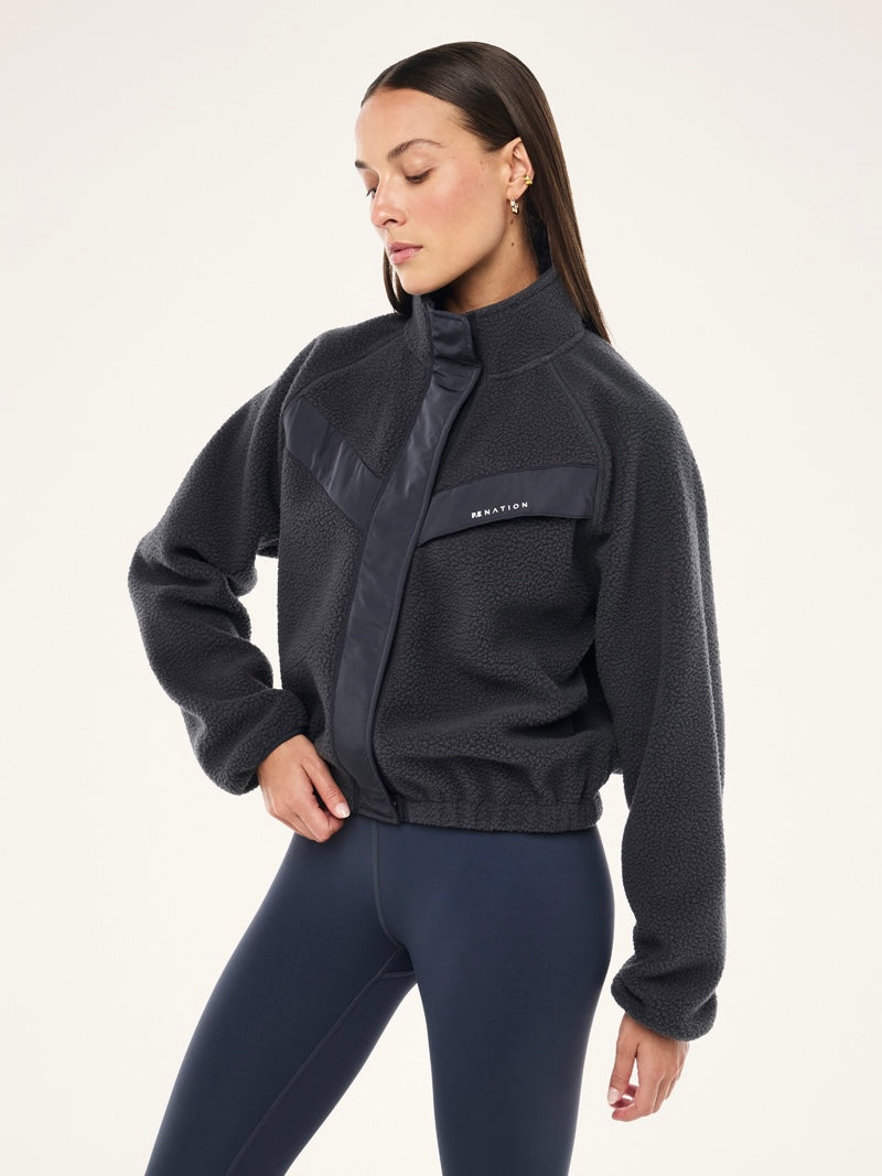 Shelter Sherpa Jacket -Marine Blue