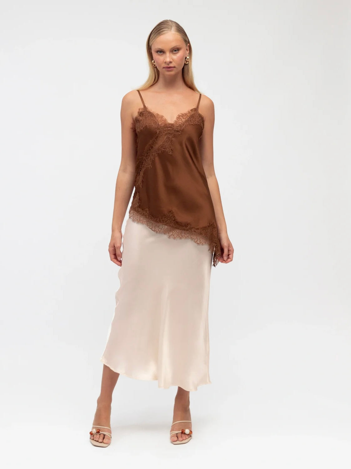 Maggie Lace Cami - Chocolate