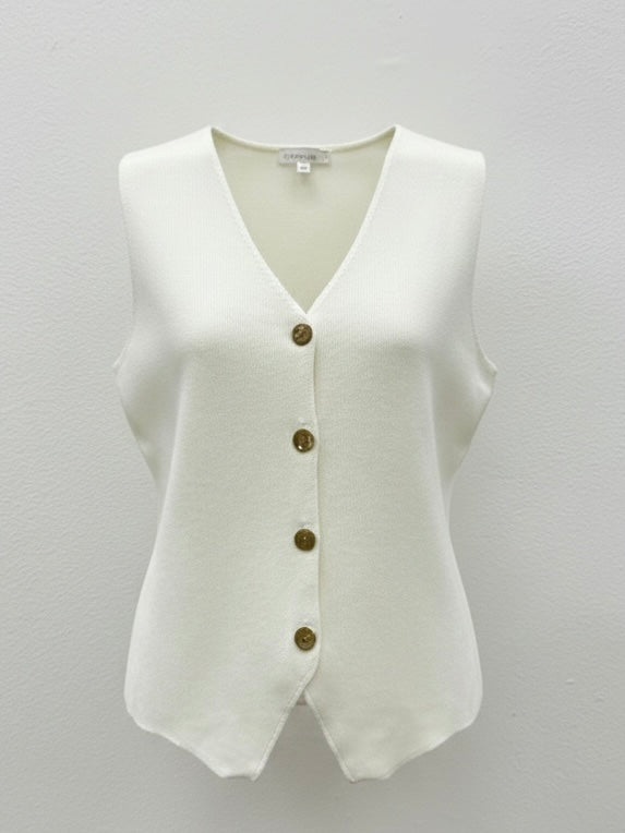 Sonny Knit Vest-Ivory