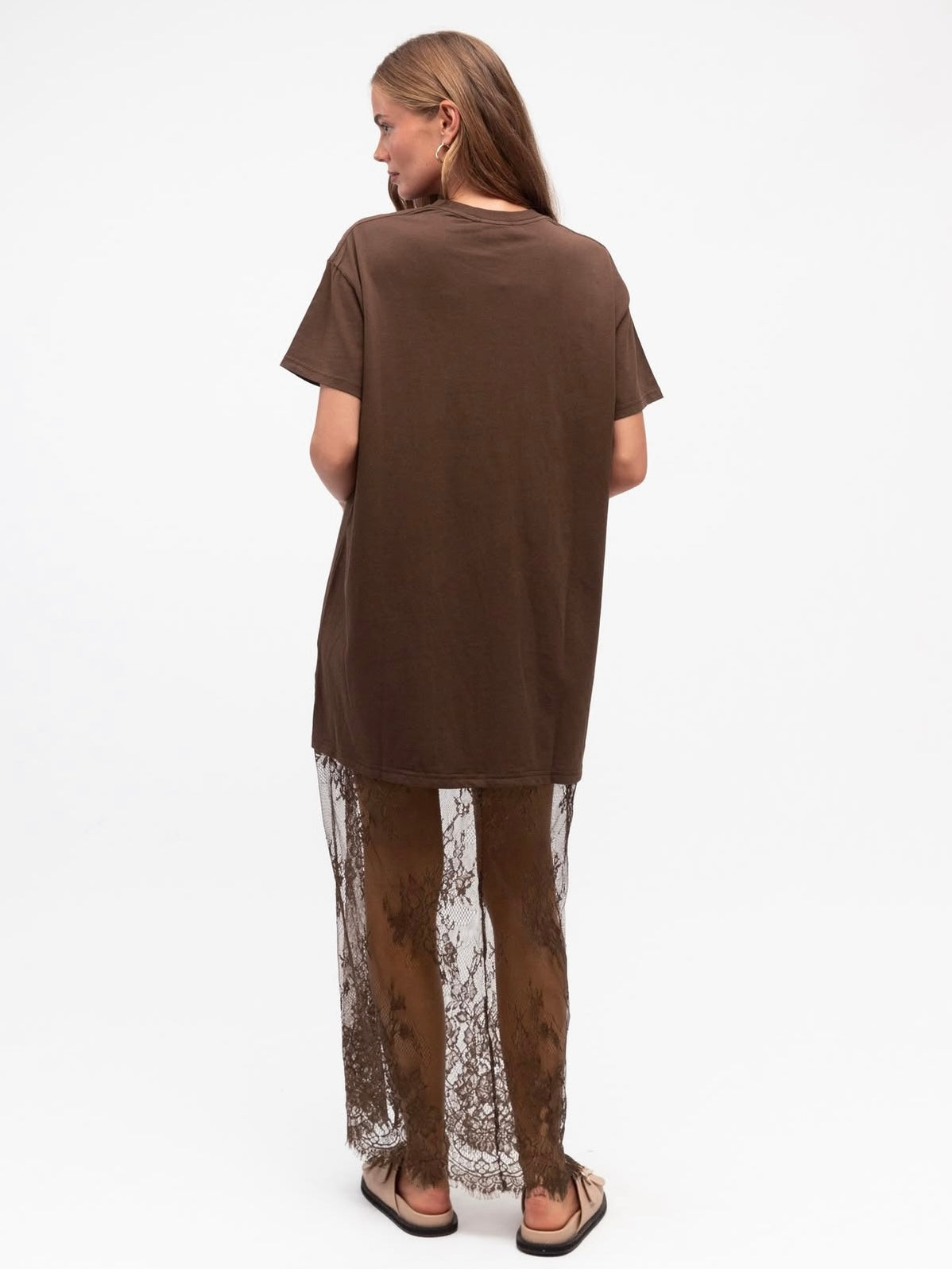 Anika Lace Dress - Chocolate