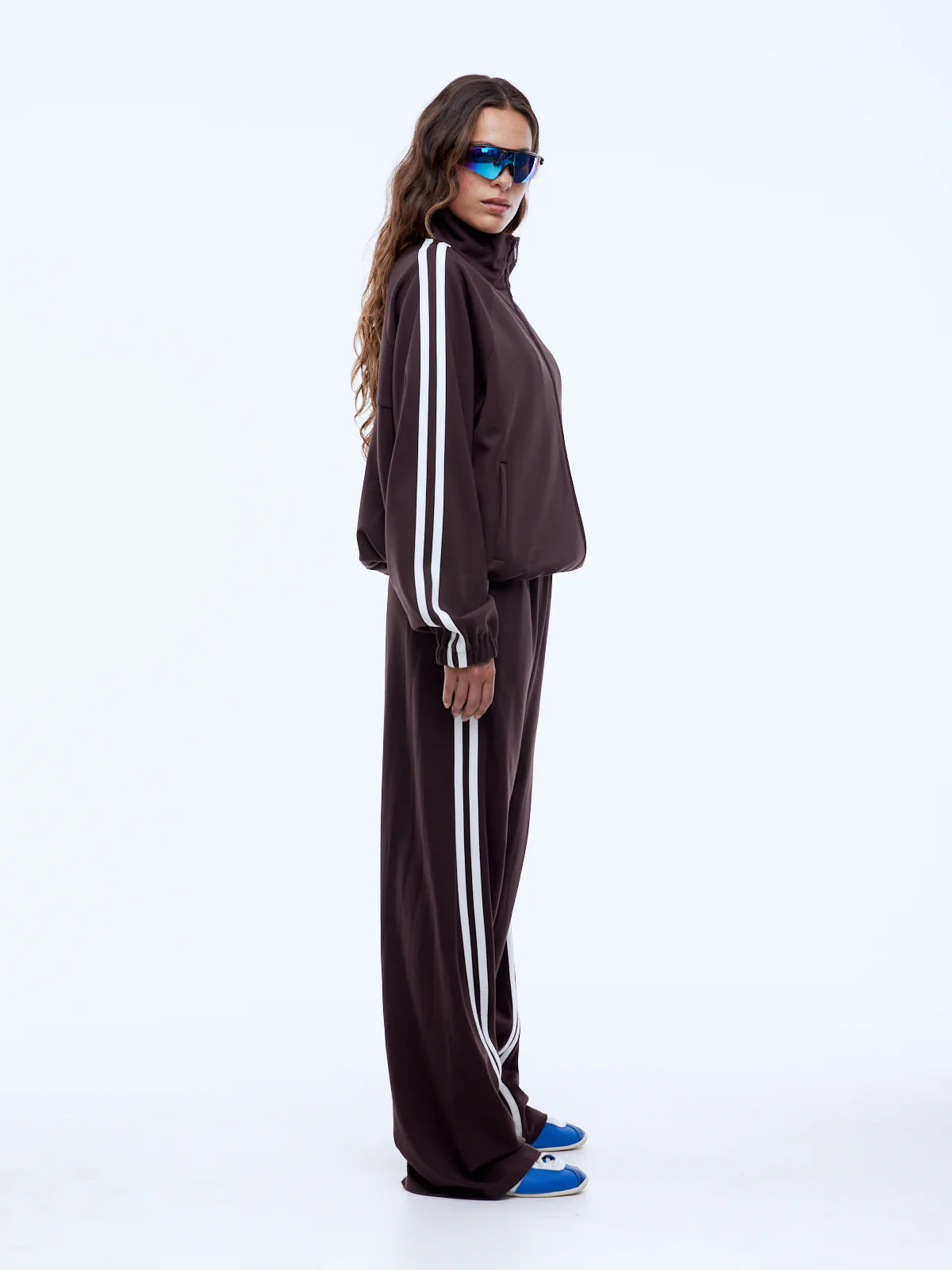Valentina Stripe Pant - Cocoa