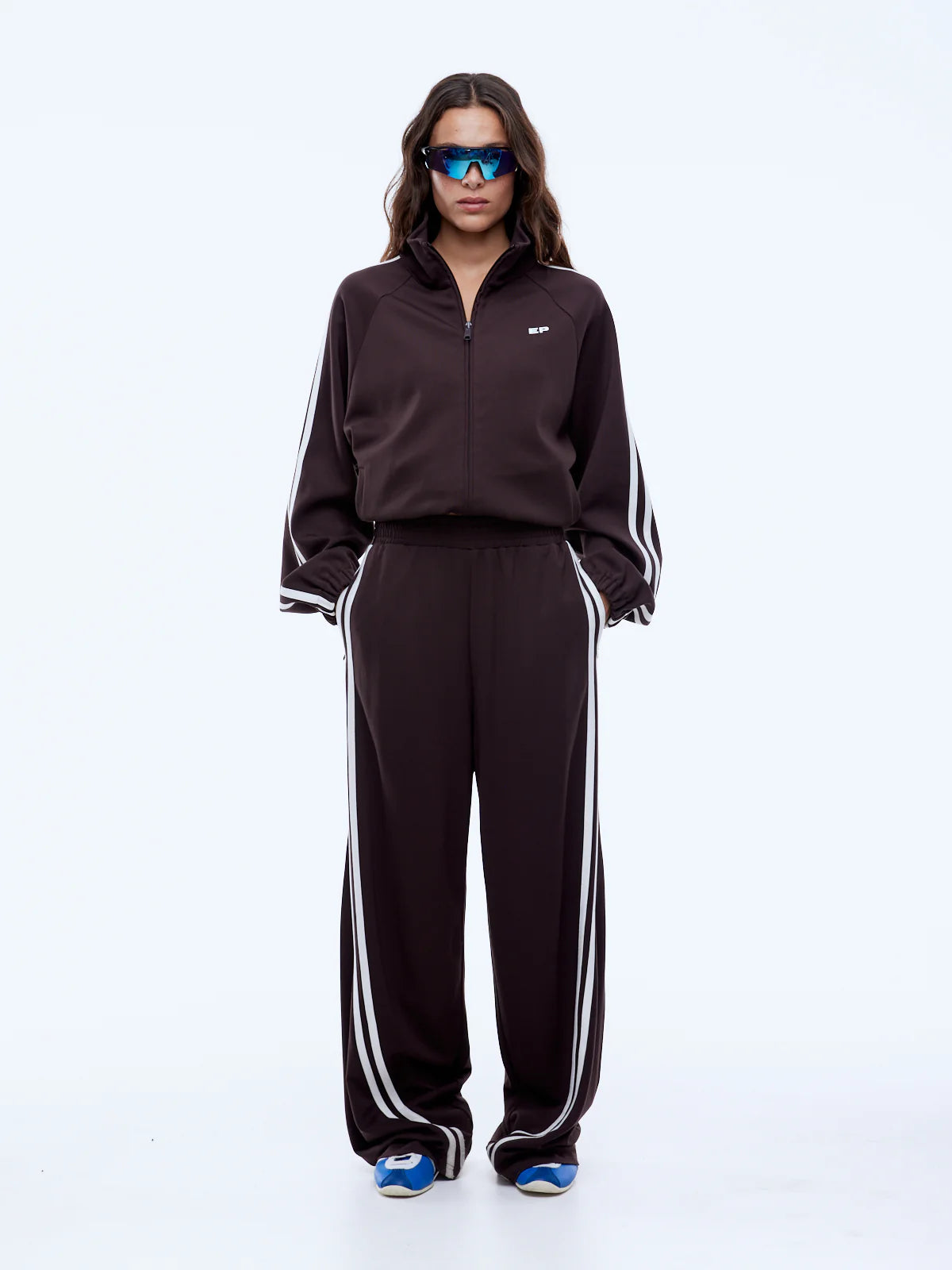 Valentina Stripe Pant - Cocoa
