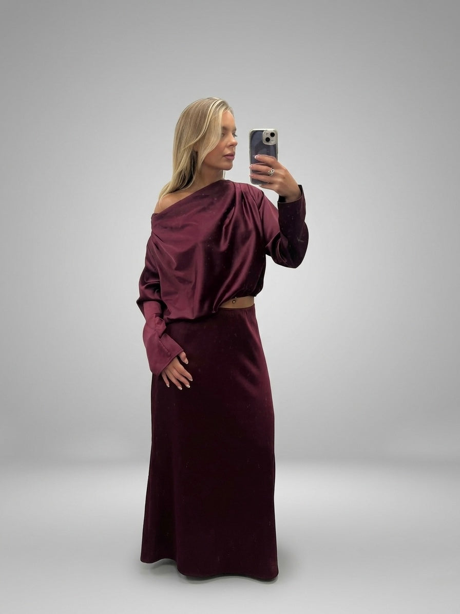 Ember Skirt - Wine