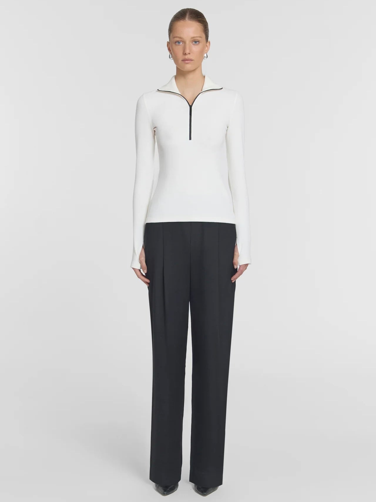 Summit Rib Turtleneck - Ivory