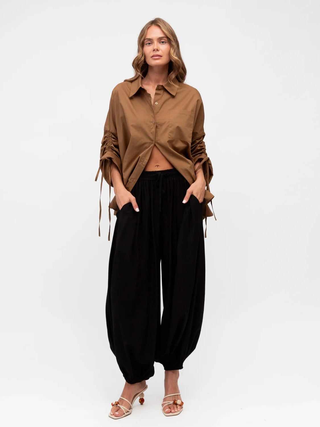 Kara Balloon Pant - Black