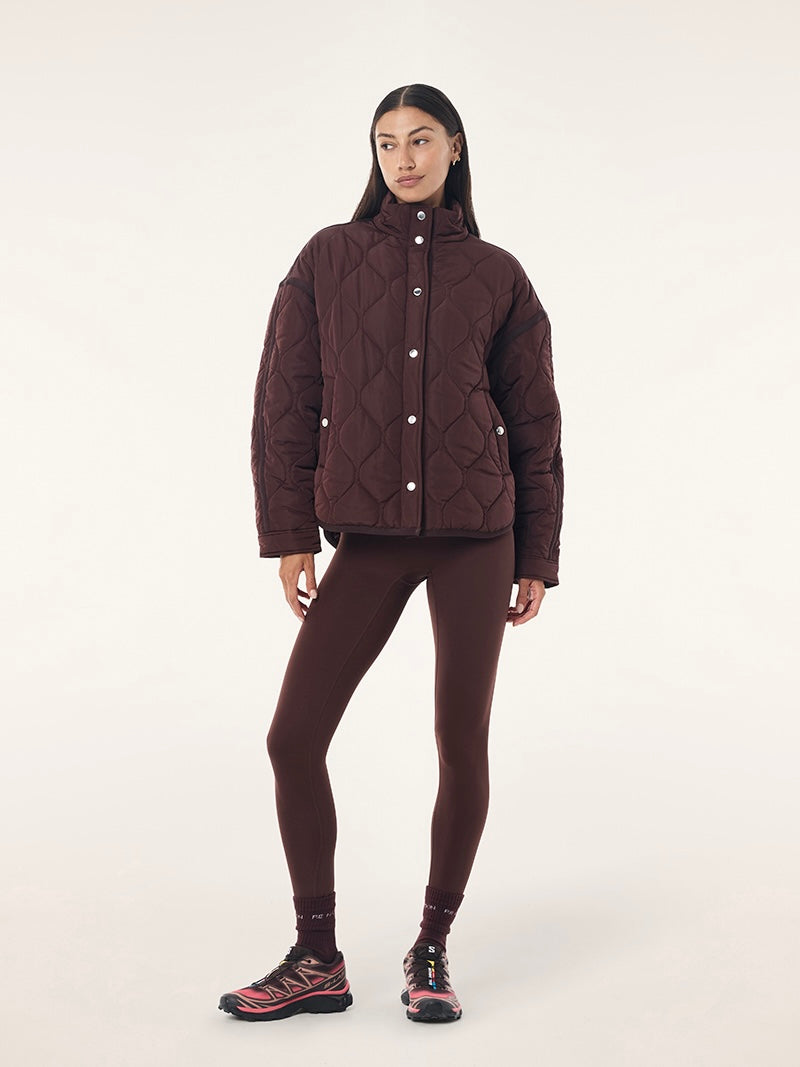 Surge Quilt Jacket - Mahogany