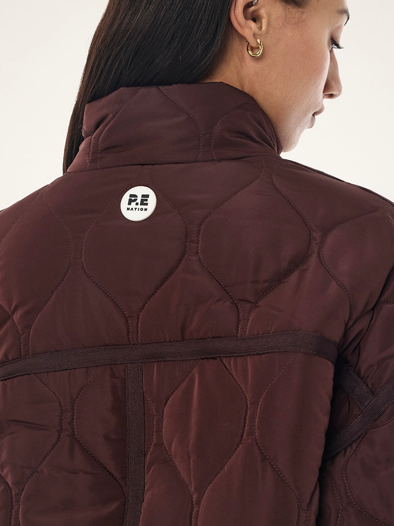 Surge Quilt Jacket - Mahogany