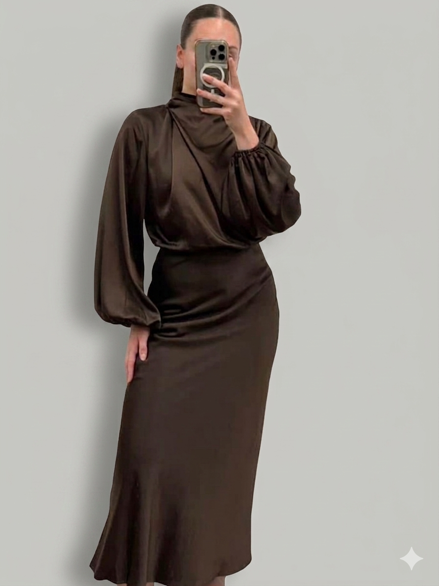 Parker Dress - Chocolate