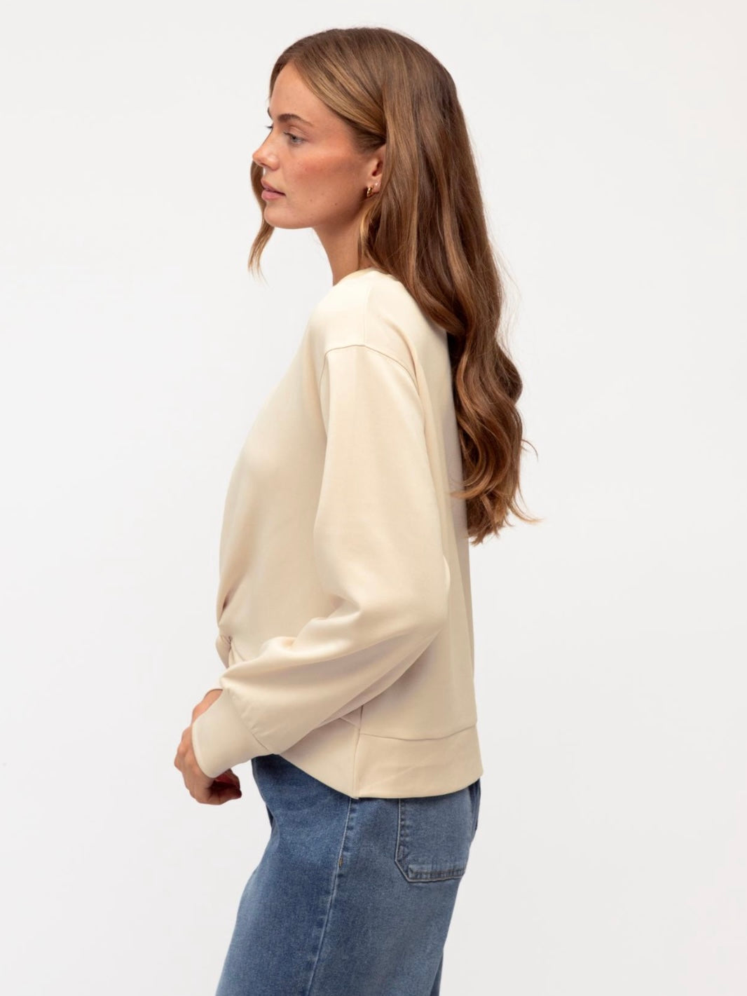 Milla Twist Sweat - Oatmeal