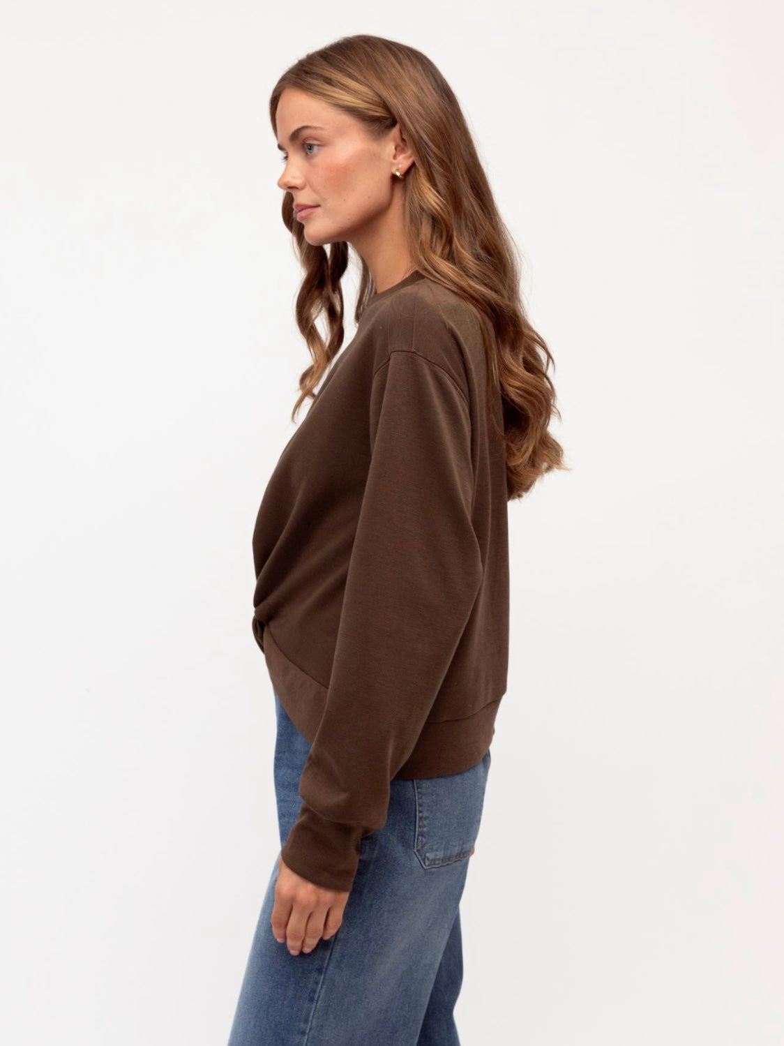 Milla Twist Sweat - Chocolate