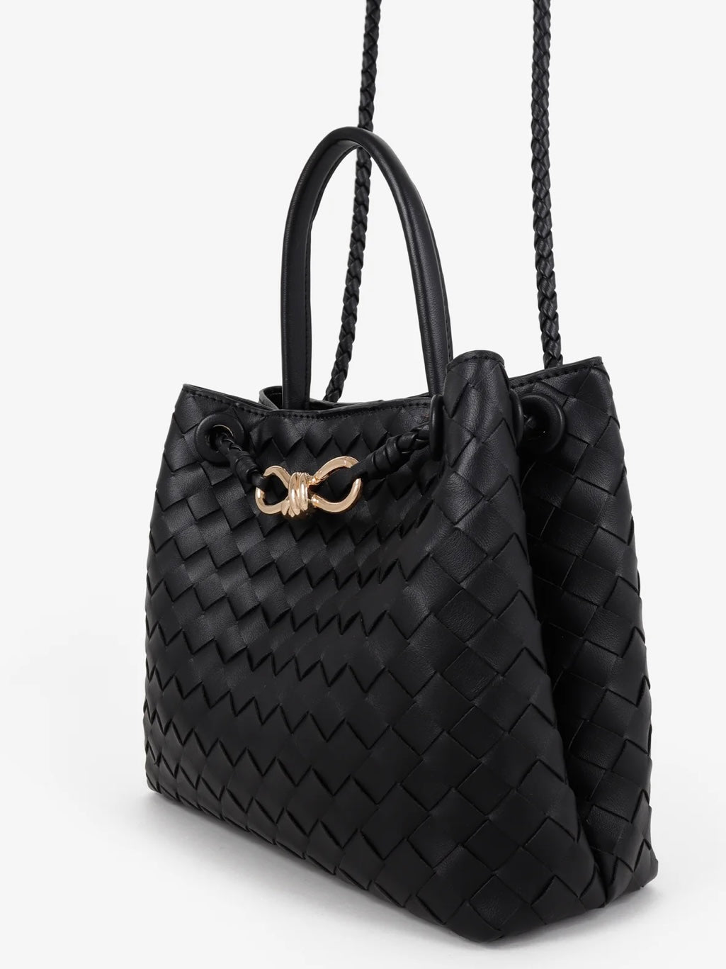 Lola Woven Bag - Black