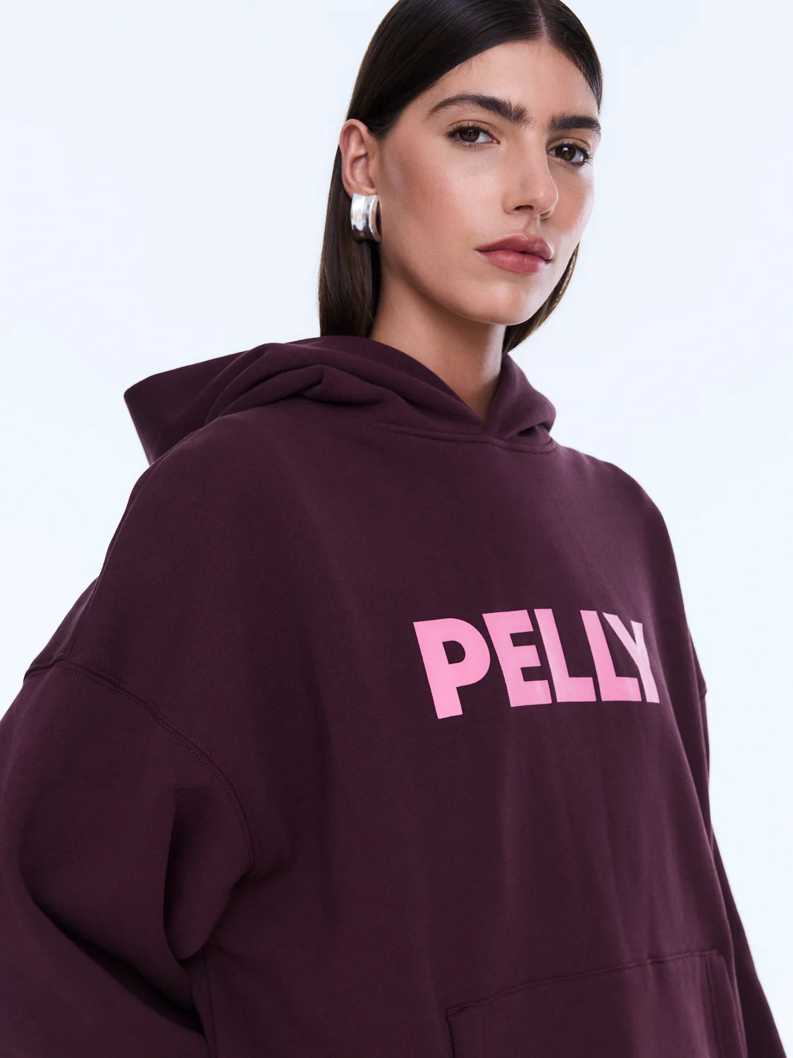 Cassie Oversized Hoodie - Cherry