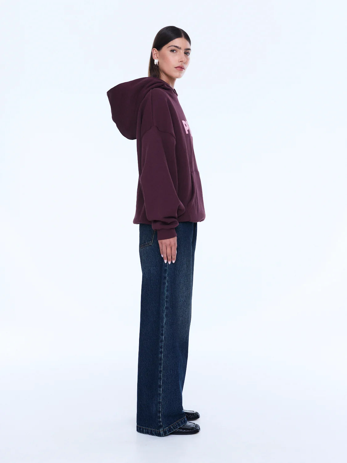 Cassie Oversized Hoodie - Cherry
