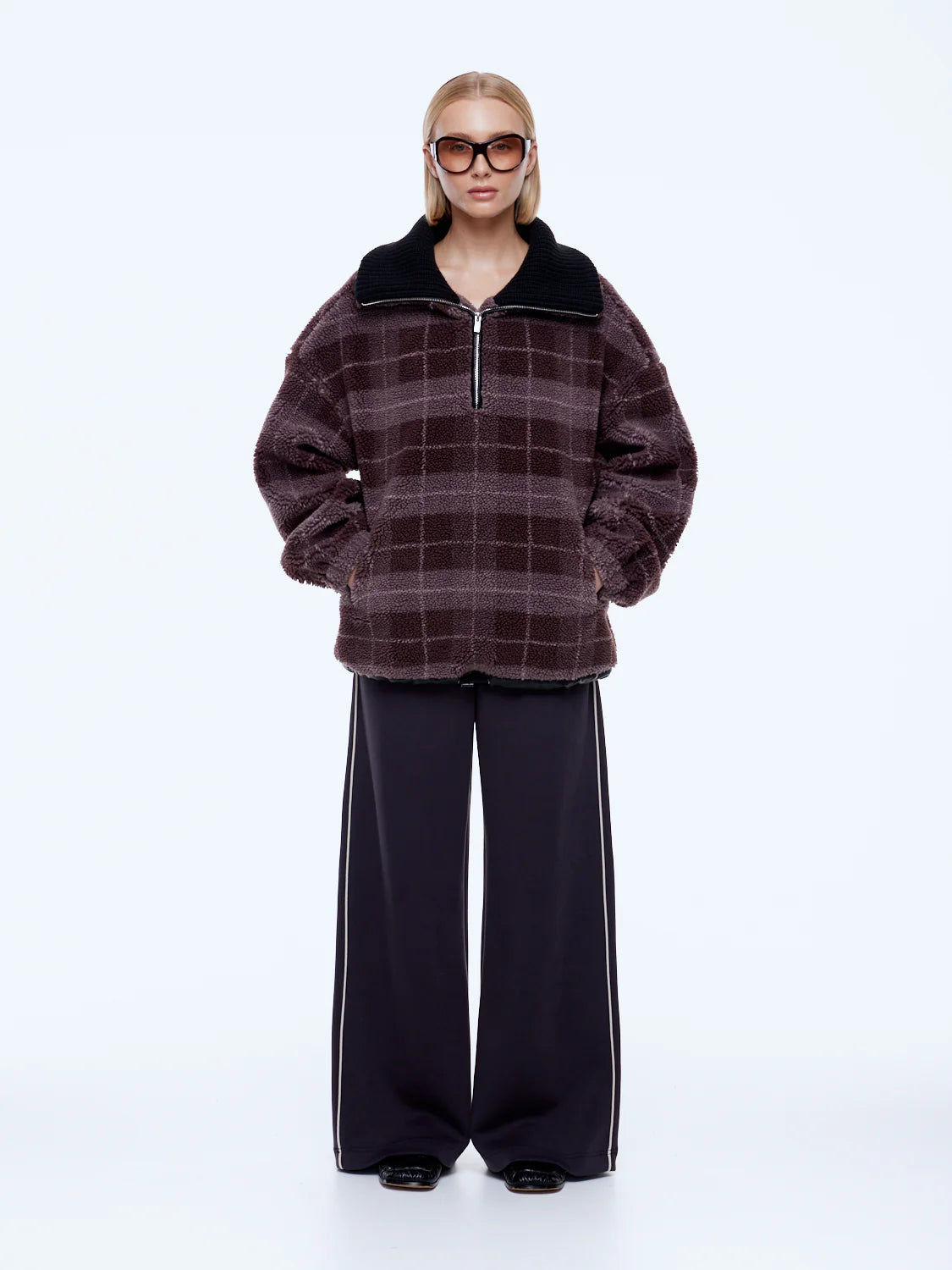 Winnie Qtr Zip - Check