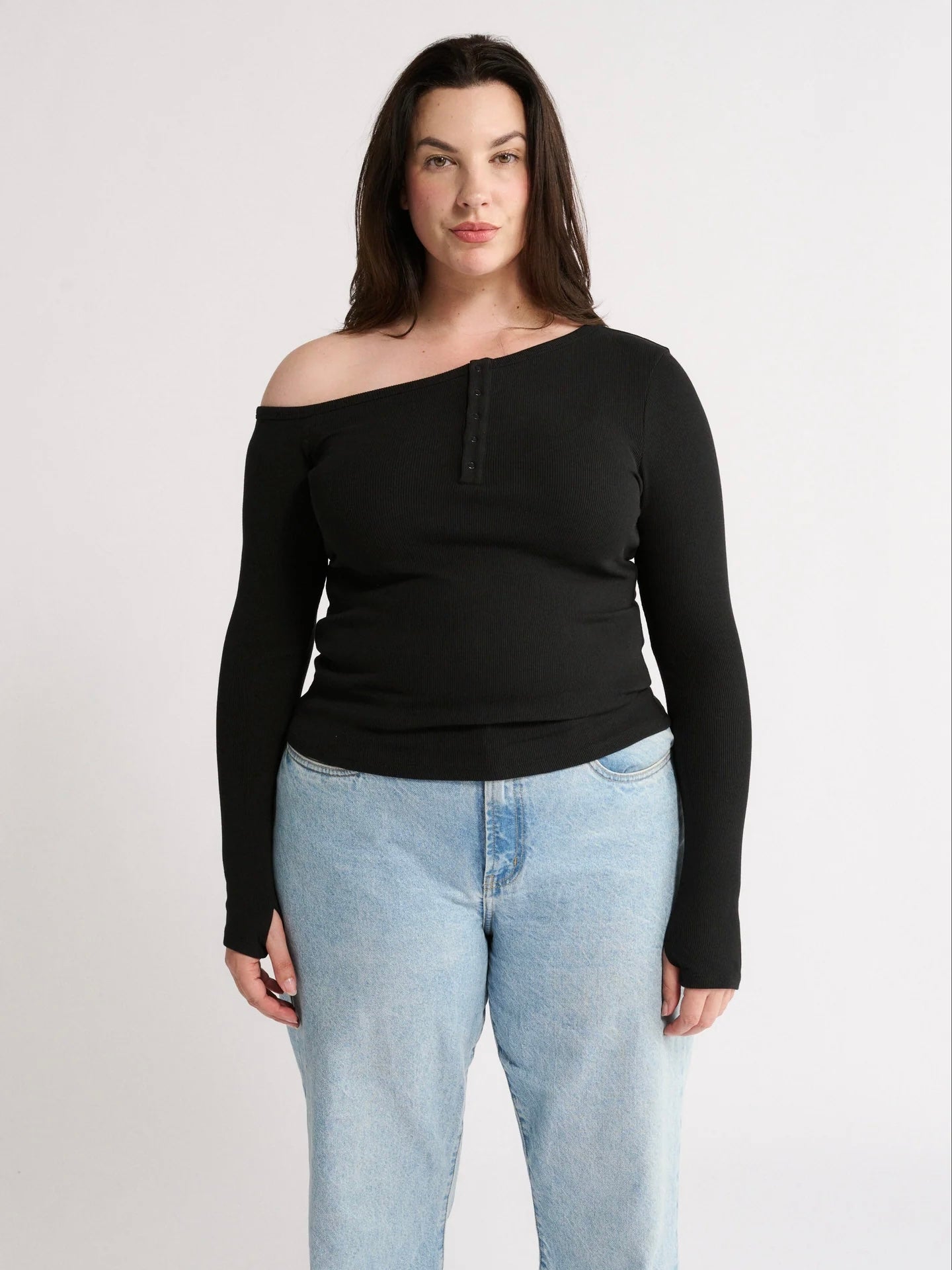 Cobie Off Shoulder Top - Black